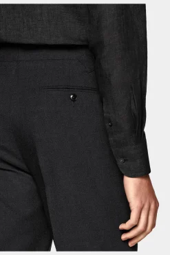 SUITSUPPLY Hemd Dunkelgrau Slim Fit-Männlich Casual Hemden