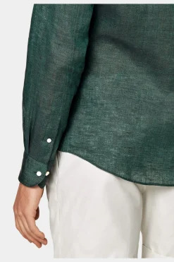 SUITSUPPLY Hemd Grün Slim Fit-Männlich Casual Hemden