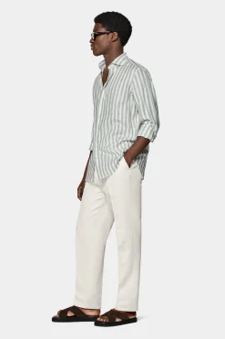 SUITSUPPLY Hemd Grün Slim Fit-Männlich Casual Hemden