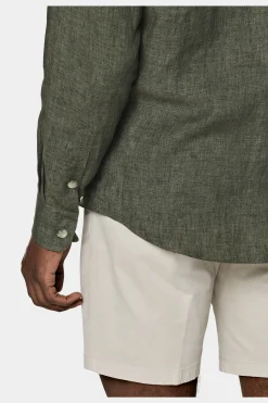 SUITSUPPLY Hemd Grün Slim Fit-Männlich Casual Hemden
