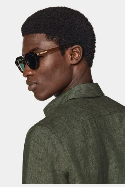 SUITSUPPLY Hemd Grün Slim Fit-Männlich Casual Hemden