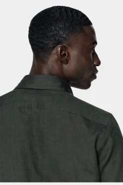 SUITSUPPLY Hemd Grün Slim Fit-Männlich Casual Hemden