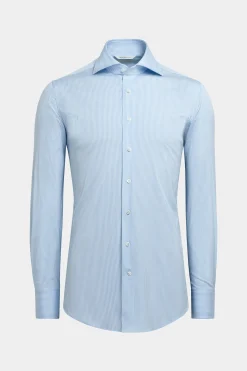 SUITSUPPLY Hemd Hellblau Gestreift Extra Slim Fit-Männlich Klassische Hemden