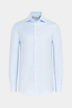 SUITSUPPLY Hemd Hellblau Gestreift Extra Slim Fit-Männlich Klassische Hemden