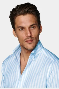 SUITSUPPLY Hemd Hellblau In Extra Slim Fit-Männlich Klassische Hemden