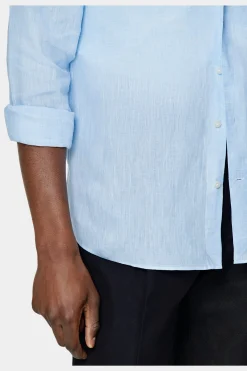 SUITSUPPLY Hemd Hellblau Slim Fit-Männlich Casual Hemden