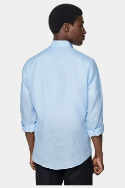 SUITSUPPLY Hemd Hellblau Slim Fit-Männlich Casual Hemden