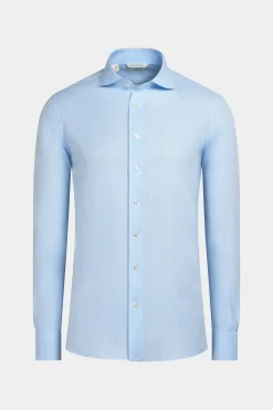 SUITSUPPLY Hemd Hellblau Slim Fit-Männlich Casual Hemden