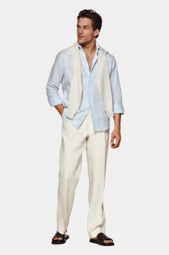 SUITSUPPLY Hemd Hellblau Slim Fit-Männlich Casual Hemden