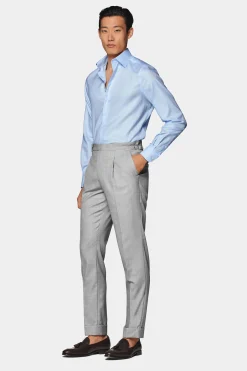 SUITSUPPLY Hemd Hellblau Slim Fit-Männlich Klassische Hemden