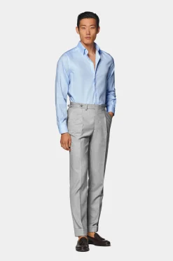 SUITSUPPLY Hemd Hellblau Slim Fit-Männlich Klassische Hemden