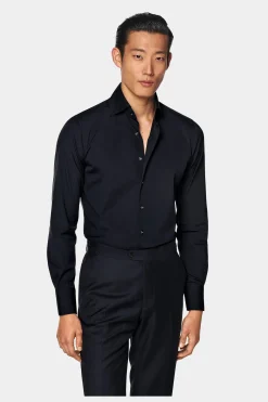 SUITSUPPLY Hemd Navy Extra Slim Fit-Männlich Klassische Hemden