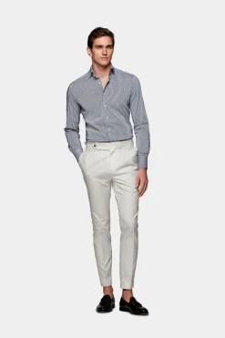 SUITSUPPLY Hemd Navy Gestreift Extra Slim Fit-Männlich Klassische Hemden