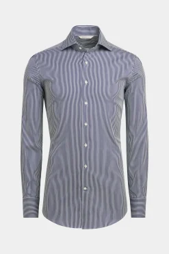 SUITSUPPLY Hemd Navy Gestreift Extra Slim Fit-Männlich Klassische Hemden