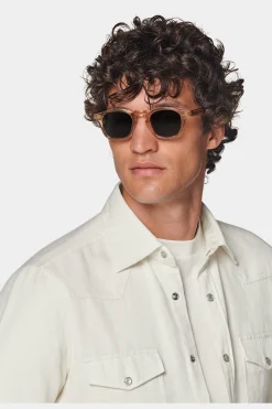 SUITSUPPLY Hemd Off-White Slim Fit-Männlich Casual Hemden