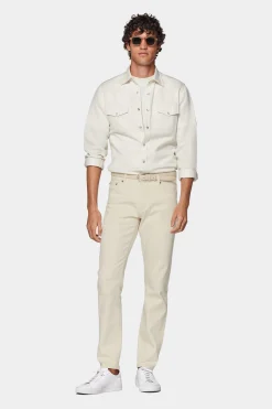 SUITSUPPLY Hemd Off-White Slim Fit-Männlich Casual Hemden