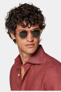 SUITSUPPLY Hemd Rot Slim Fit-Männlich Casual Hemden