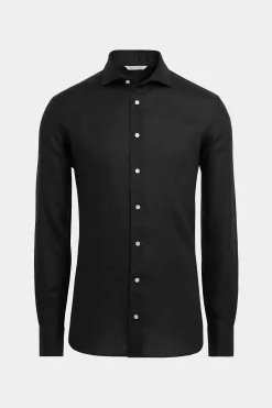 SUITSUPPLY Hemd Schwarz Slim Fit-Männlich Casual Hemden