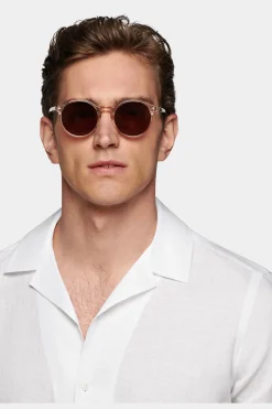 SUITSUPPLY Hemd Weiss Campkragen Slim Fit-Männlich Casual Hemden