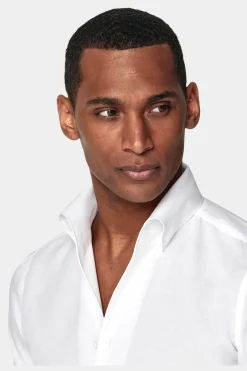 SUITSUPPLY Hemd Weiss Extra Slim Fit-Männlich Klassische Hemden