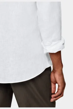 SUITSUPPLY Hemd Weiss Slim Fit-Männlich Casual Hemden
