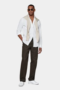 SUITSUPPLY Hemd Weiss Slim Fit-Männlich Casual Hemden