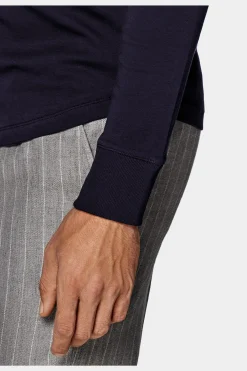 SUITSUPPLY Henley T-Shirt Navy-Männlich T-Shirts