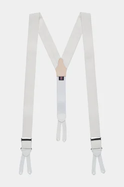 SUITSUPPLY Hosenträger Weiß Nichtelastisch-Männlich Smoking Accessoires