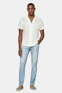 SUITSUPPLY Jules Jeans Hellblau 5-Pocket-Männlich Jeans & Casual Hosen