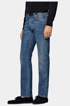 SUITSUPPLY Jules Jeans Mittelblau 5-Pocket-Männlich Jeans & Casual Hosen