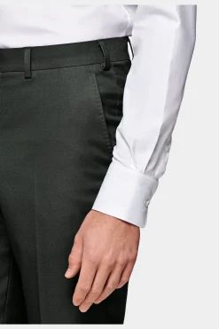 SUITSUPPLY Lazio Anzug Dreiteiler Dunkelgrün-Männlich Business Anzüge
