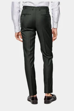 SUITSUPPLY Lazio Anzug Dreiteiler Dunkelgrün-Männlich Business Anzüge