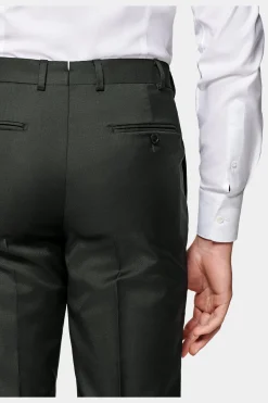 SUITSUPPLY Lazio Anzug Dreiteiler Dunkelgrün-Männlich Business Anzüge