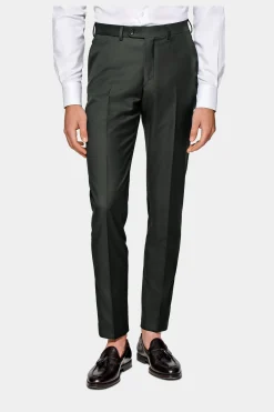SUITSUPPLY Lazio Anzug Dreiteiler Dunkelgrün-Männlich Business Anzüge