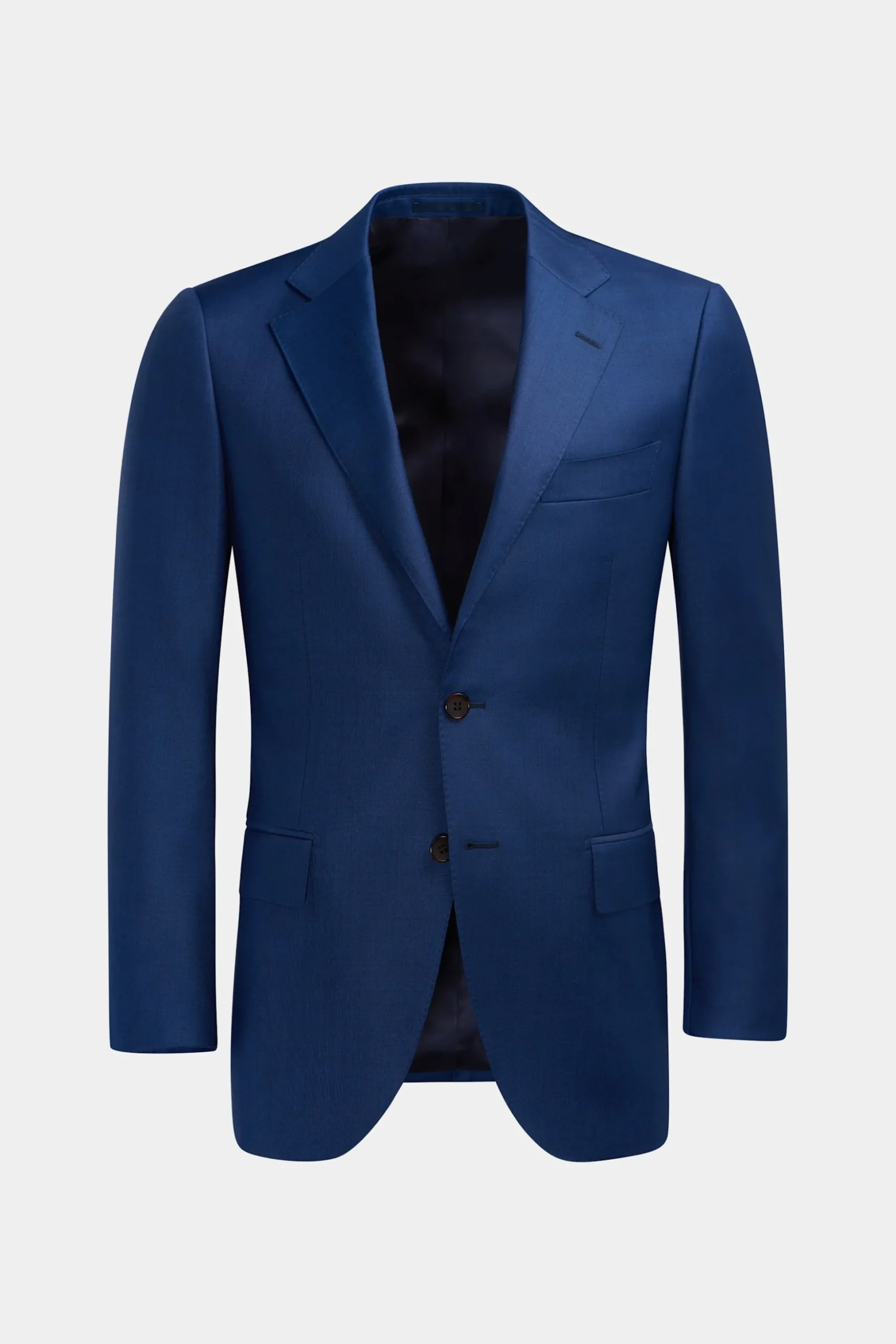 SUITSUPPLY Lazio Anzug Dreiteiler Mittelblau-Männlich Business Anzüge