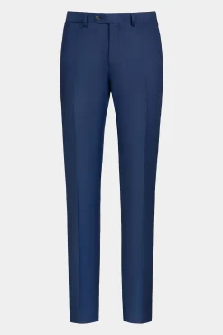 SUITSUPPLY Lazio Anzug Dreiteiler Mittelblau-Männlich Business Anzüge