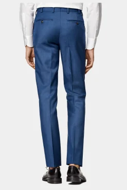 SUITSUPPLY Lazio Anzug Dreiteiler Mittelblau-Männlich Business Anzüge
