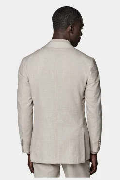 SUITSUPPLY Lazio Anzug Dreiteiler Sand-Männlich Casual Anzüge