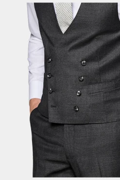 SUITSUPPLY Lazio Anzug Dunkelgrau-Männlich Business Anzüge
