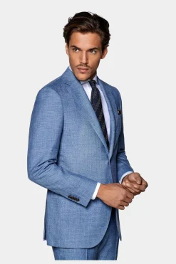 SUITSUPPLY Lazio Anzug Hellblau-Männlich Casual Anzüge