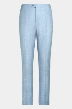 SUITSUPPLY Lazio Anzug Hellblau-Männlich Leinenanzüge
