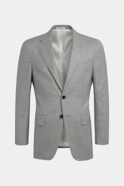 SUITSUPPLY Lazio Anzug Hellgrau-Männlich Business Anzüge