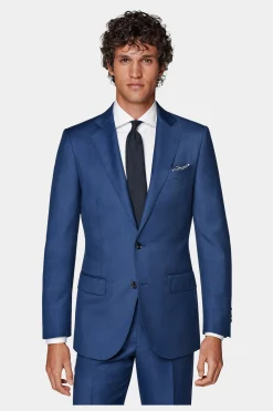 SUITSUPPLY Lazio Anzug Mittelblau-Männlich Business Anzüge