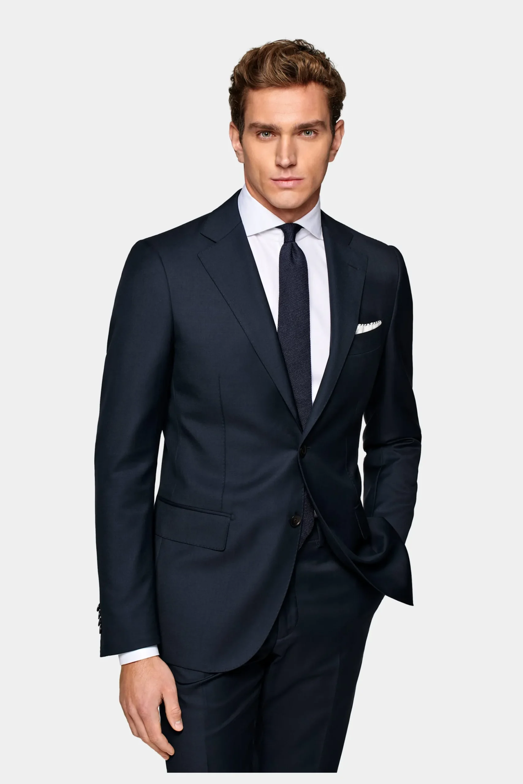 SUITSUPPLY Lazio Anzug Navy-Männlich Business Anzüge