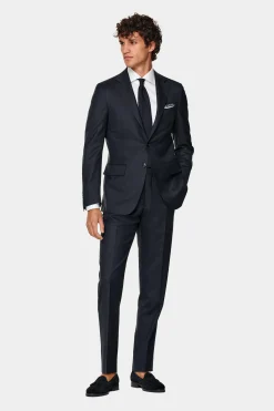 SUITSUPPLY Lazio Anzug Navy-Männlich Business Anzüge