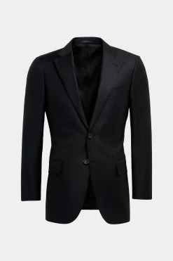 SUITSUPPLY Lazio Anzug Schwarz-Männlich Business Anzüge