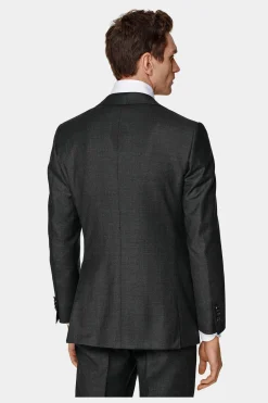 SUITSUPPLY Lazio Anzugsakko Dunkelgrau-Männlich Anzugsakkos