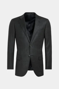 SUITSUPPLY Lazio Anzugsakko Dunkelgrau-Männlich Anzugsakkos