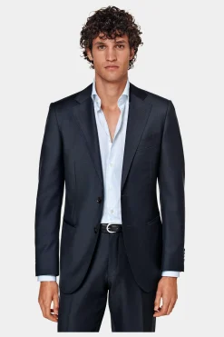 SUITSUPPLY Lazio Anzugsakko Navy-Männlich Anzugsakkos