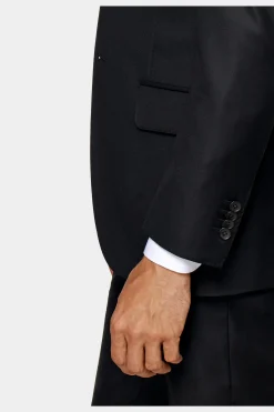 SUITSUPPLY Lazio Anzugsakko Schwarz-Männlich Anzugsakkos